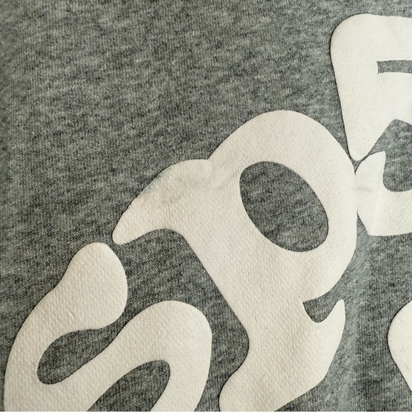 Streetwear Spider Scuba hoodie Men’s Large Grey Star Puff Print Young Thug style - Picture 6 of 13